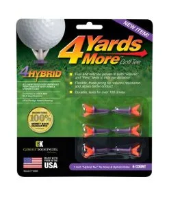 Green Keepers 4 MORE YARDS GOLF TEE 1" HYBRID