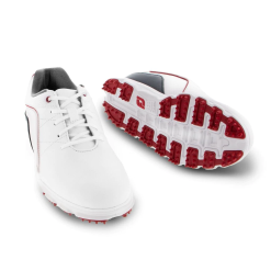 FootJoy BOYS PRO S/L WHITE/BLUE 45028 -Golf Shoes Elegant Store boys pro s l white blue 45028 2