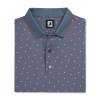 FOOTJOY PUSH PLAY PRINT POLO GRAPHITE/WHITE