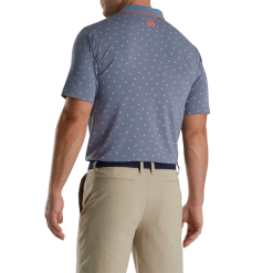 FOOTJOY PUSH PLAY PRINT POLO GRAPHITE/WHITE -Golf Shoes Elegant Store footjoy push play print polo graphite white 2