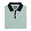 FOOTJOY SOLID W STRIPE PLACKET POLO SAGE