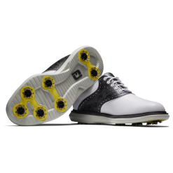 FOOTJOY TRADITIONS 57928 WHITE/BLACK CAMO -Golf Shoes Elegant Store footjoy traditions 57928 white black camo 2
