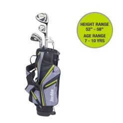 Tour Edge HL-J 7-10 LIME 5 CLUB SET W/BAG LEFT HAND