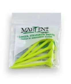 Martini Golf Tees MARTINI TEE 5PK YELLOW