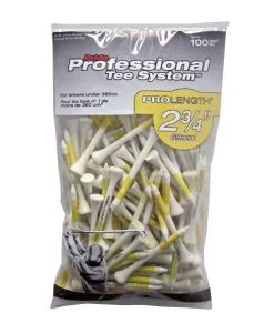 PRIDE SPORTS PTS GOLF TEES 2 3/4'' PROLENGTH 100 PACK WHITE