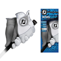 FootJoy RAIN GRIP GLOVES WHITE (PAIR)