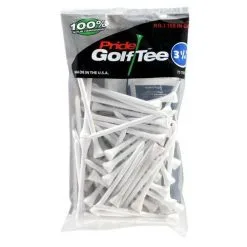 PRIDE SPORTS WOOD TEES 3 1/4'' 75 PACK WHITE